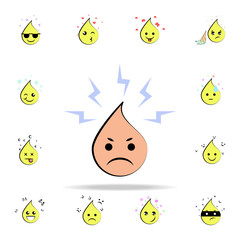 emoji angry icon. EMOJI icons universal set for web and mobile