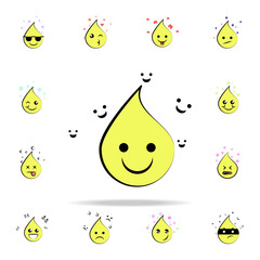 emoji happy icon. EMOJI icons universal set for web and mobile