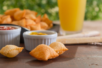 fair pie with sugar cane juice