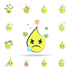 emoji worried icon. EMOJI icons universal set for web and mobile