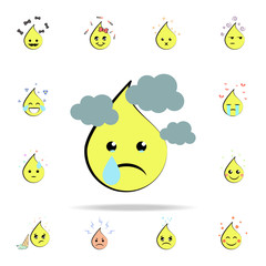 emoji worried icon. EMOJI icons universal set for web and mobile