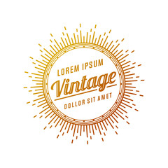 Retro Vintage Insignias or Logotypes. Vector design elements, business signs, logos, identity, labels, badges and objects.