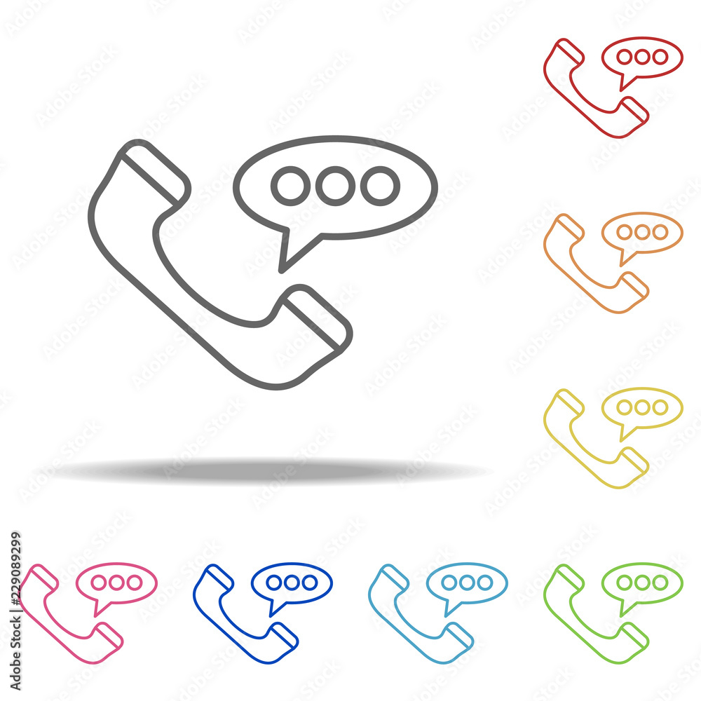 Aufkleber phone icon. elements of global logistics in multi color style icons. simple icon for websites, web d
