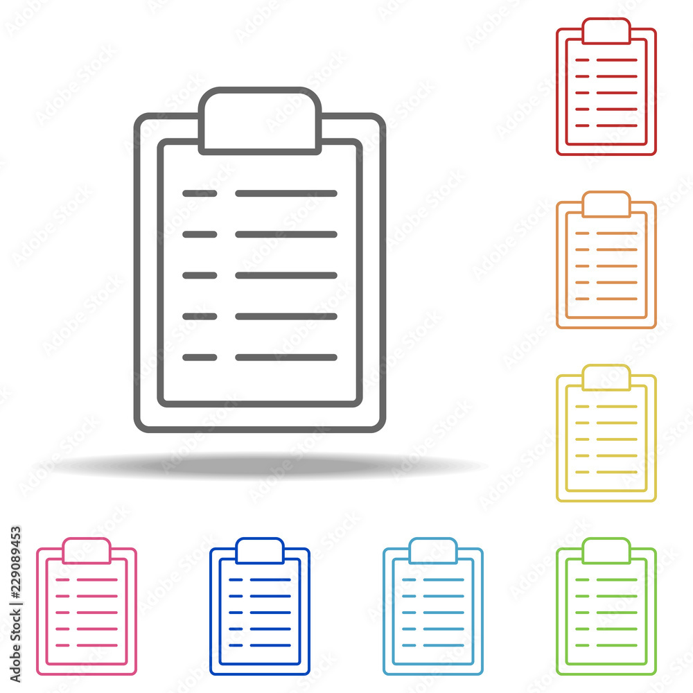 Poster contract icon. elements of global logistics in multi color style icons. simple icon for websites, we
