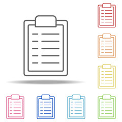 Contract icon. Elements of Global Logistics in multi color style icons. Simple icon for websites, web design, mobile app, info graphics