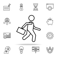 Obraz premium business man icon. Startup icons universal set for web and mobile