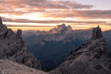 Sonnenaufgang Dolomiten Belluno Italien Alpen