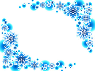 雪の結晶の背景