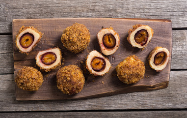 Traditional Austrian plum dumplings