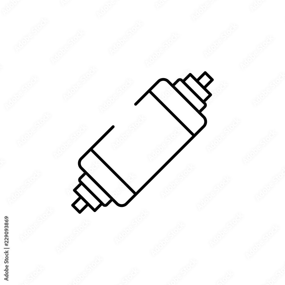 Aufkleber bar, tricep icon. element of gym icon for mobile concept and web apps. thin line bar, tricep icon ca