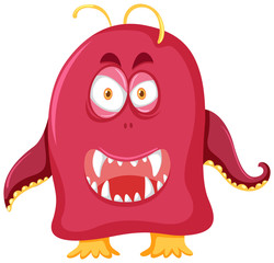 A spooky red monster