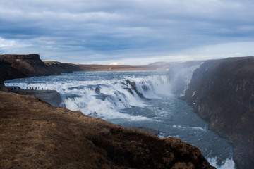 Iceland falls from the river