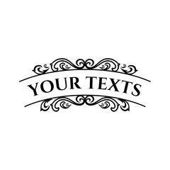 Elegant retro flourish decor. Retro Vintage Insignias or Logotypes. Vector design elements, business signs, logos, identity, labels, badges and objects.