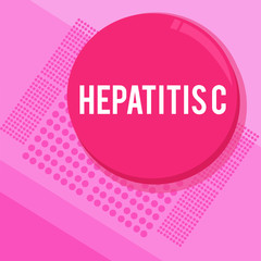 Word writing text Hepatitis C. Business concept for Inflammation of the liver due to a viral infection Liver disease.