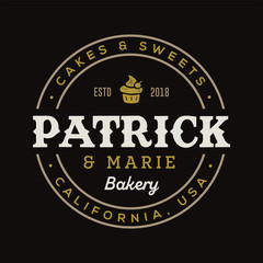 Fototapeta premium Retro Vintage Hipster Logo Sign Design