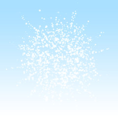 Fototapeta premium Amazing falling snow Christmas background. Subtle 