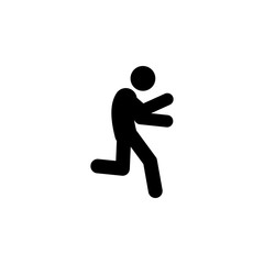 Fototapeta na wymiar away, escape icon. Element of walking and running people icon for mobile concept and web apps. Detailed away, escape icon can be used for web and mobile