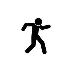 Fototapeta na wymiar away, run icon. Element of walking and running people icon for mobile concept and web apps. Detailed away, run icon can be used for web and mobile