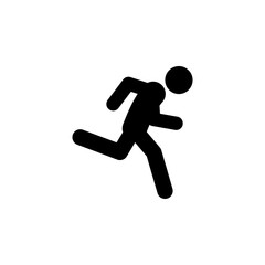 Fototapeta na wymiar fast, run icon. Element of walking and running people icon for mobile concept and web apps. Detailed fast, run icon can be used for web and mobile