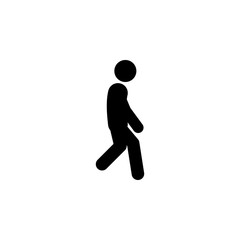 Fototapeta na wymiar fast, walking icon. Element of walking and running people icon for mobile concept and web apps. Detailed fast, walking icon can be used for web and mobile