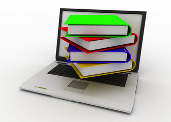 books from laptop