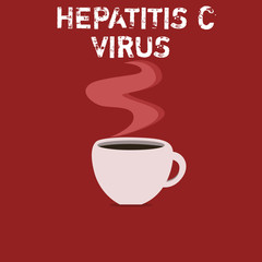Obraz premium Text sign showing Hepatitis C Virus. Conceptual photo Infective agent that causes viral hepatitis disease.