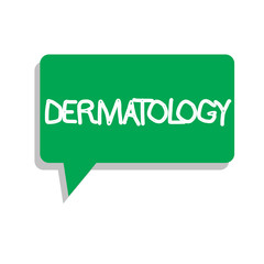 Conceptual hand writing showing Dermatology. Business photo text Cosmetic care and enhancement branch of medicine Skin treatment.