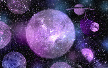 A space of the galaxy ,atmosphere with stars at dark background