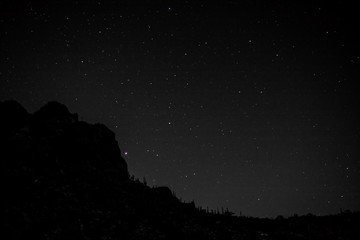 Stars over mountain