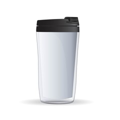 The vacuum Cup with black lid