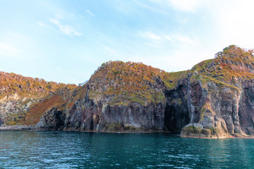 知床半島(10月　紅葉　秋　遊覧船)