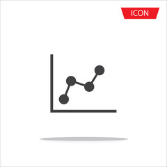 Graph icon vector ,Chart,Diagram isolated on white background.