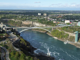 view of the bridge and river