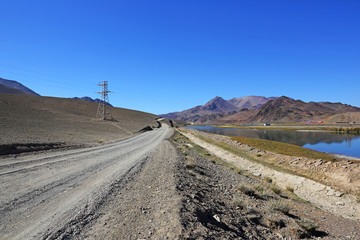 Between the arid roads of the countryside and the river water of Western Mongolia