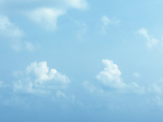 clouds in the blue sky