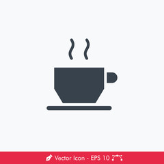 Coffee Cup Icon / Vector