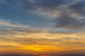 Fototapeta na wymiar The sunset sky