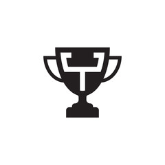 initial letter Y logo trophy vector