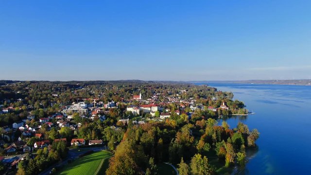 Tutzing on Lake Starnberg, Bavaria, Germany