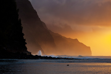Na Pali Coast Sunset, Kauai