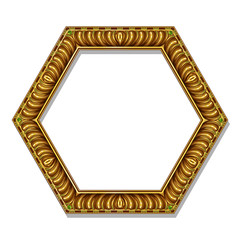 frame gold color with shadow