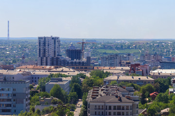 Aerial view on the Kharkiv city in Ukraine