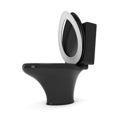 Toilet bowl 3d render isolated on white background