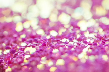 Bokeh of Christmas lights for background abstract.Festive Gift of Happiness and the New Year 2019 celebrations.