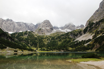 Fototapeta na wymiar Seebensee lake in Tyrol, Austria