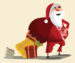 Christmas and Santa Claus background vector illustration 