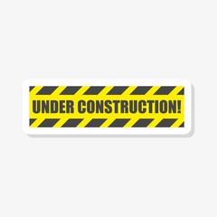 Under construction sticker