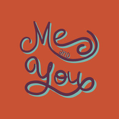 Hand drawn type lettering phrases 