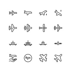 Plane flat icon