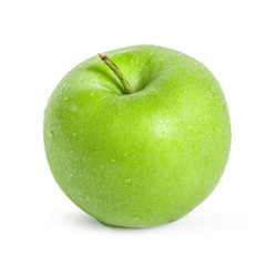Green apple, isolated on white background